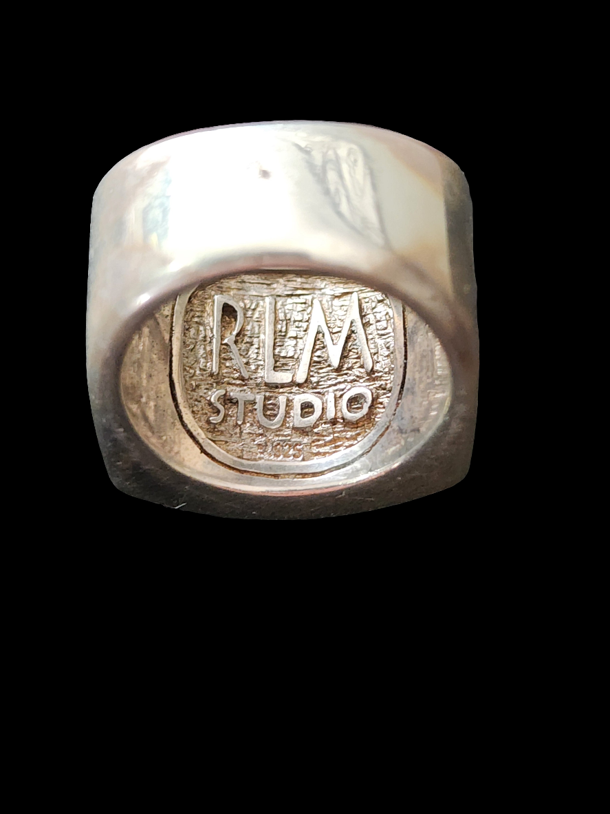 Vintage Sterling silver blue lapis Lazuli ring size 5.5