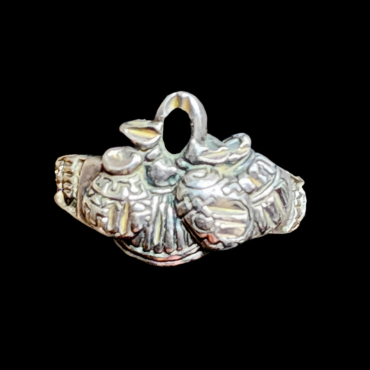 Native American baskets sterling silver ring size 7