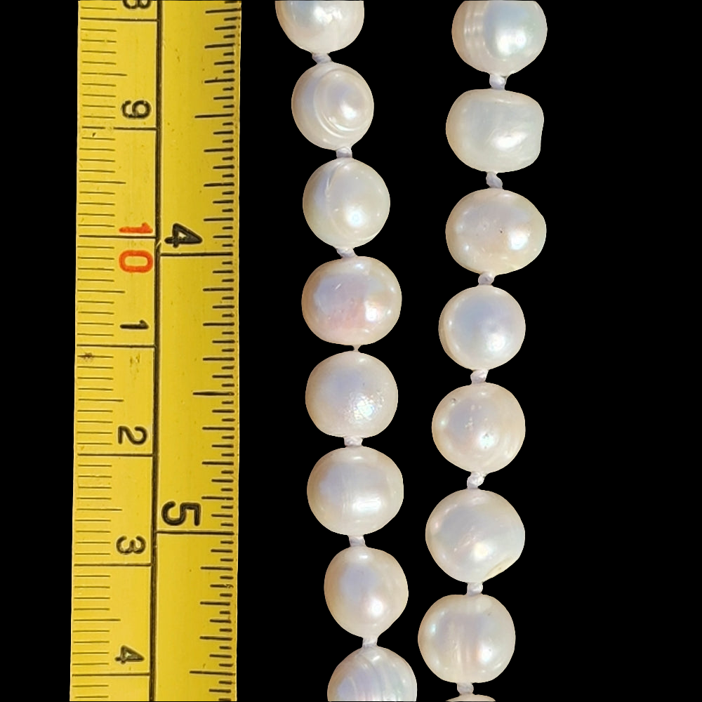 Knotted Authentic pearl pearls necklace fine jewelry hangs 4 foot long strand