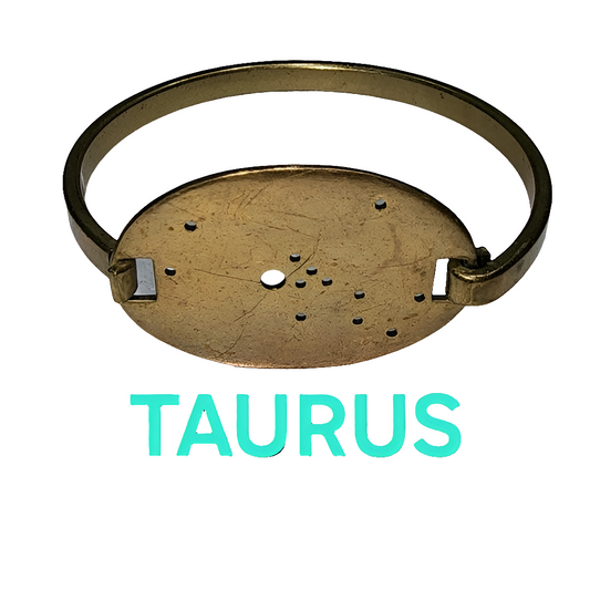 Steam punk constellation Taurus Zodiac swing lock bracelet fashion jewelry