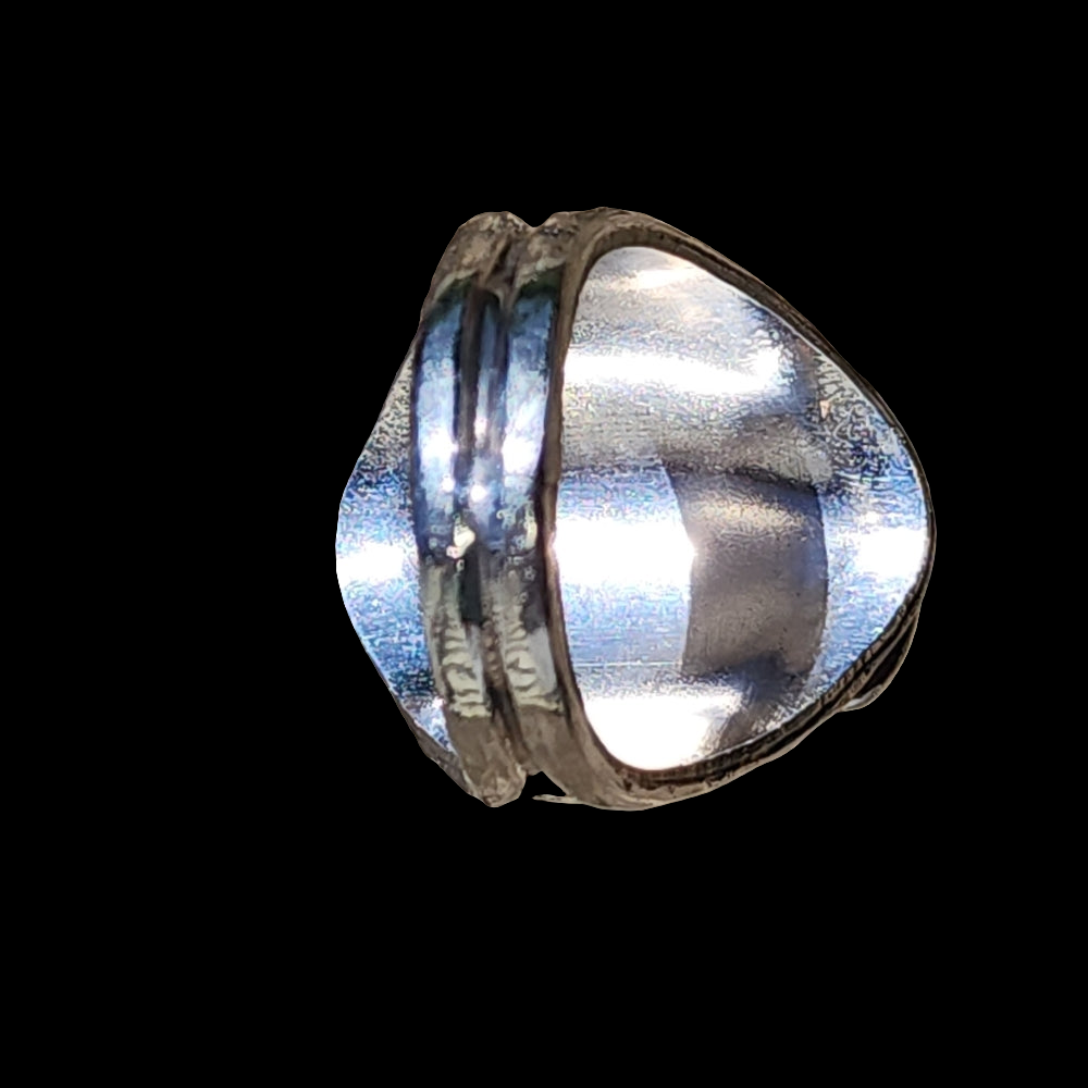 Sterling silver native american turquoise ring with leafy design size 10 unisex