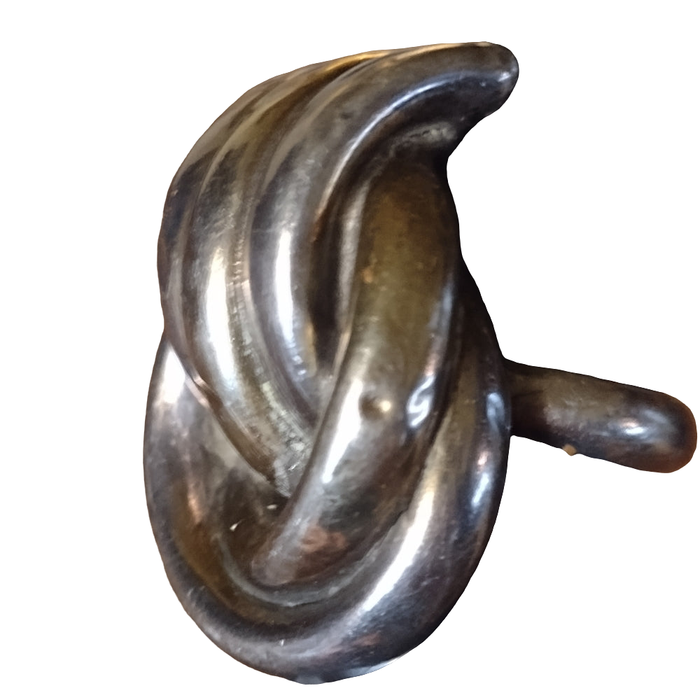 Mexican artist signed handmade sterling silver chunky big statement ring sz 7