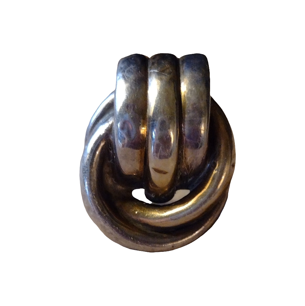 Mexican artist signed handmade sterling silver chunky big statement ring sz 7