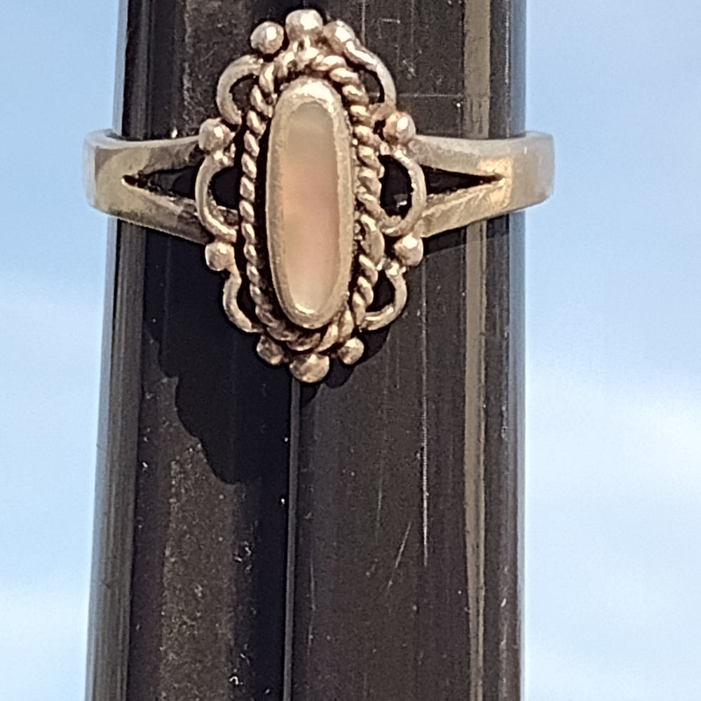 vintage Sterling silver Native American Hopi artist Nathan Fred ring size 8.25