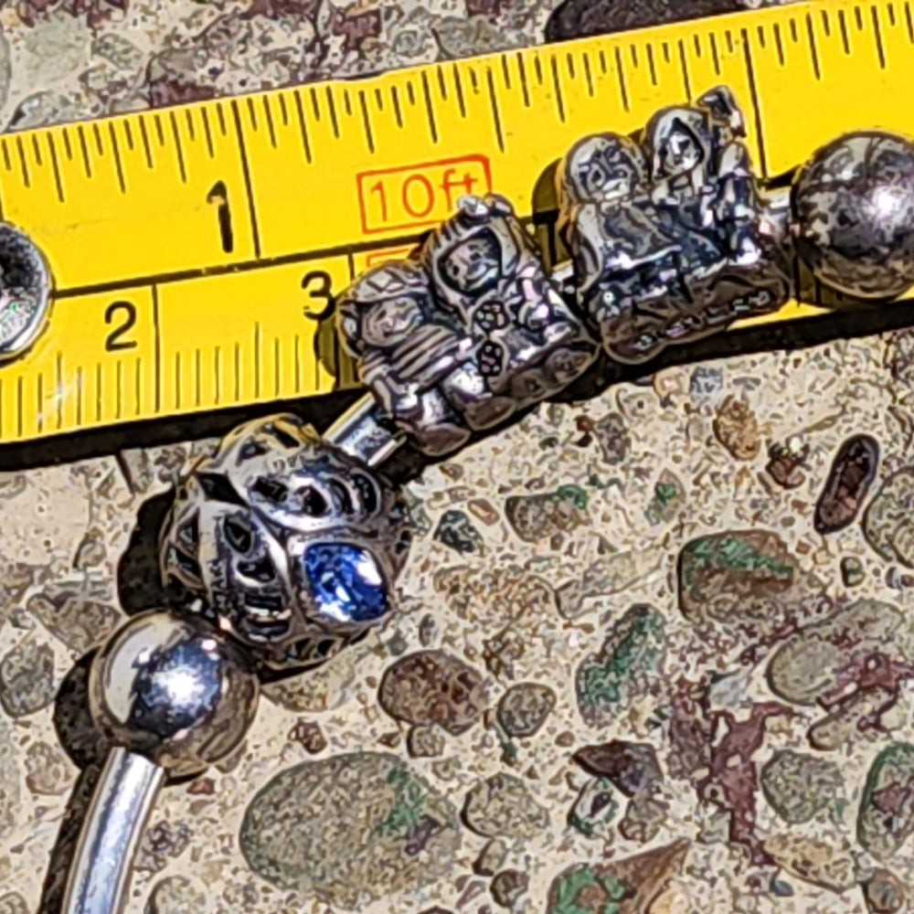 Vintage Chamilia Cham sterling silver charm bracelet with charms