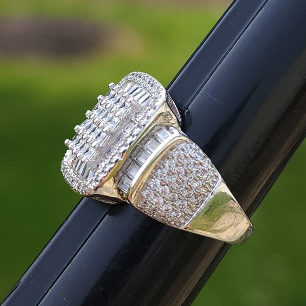 Sterling silver cubic zirconia ring size 7 engagement wedding promise