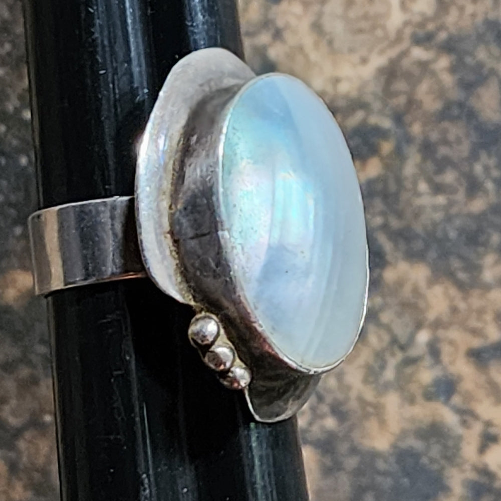 Sterling silver Native American mother of pearl ring size 7.25 Benjamin James