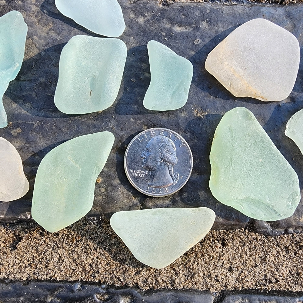 Genuine Lake Erie Sea Beach Glass rare big pieces collecting jewelry or crafts