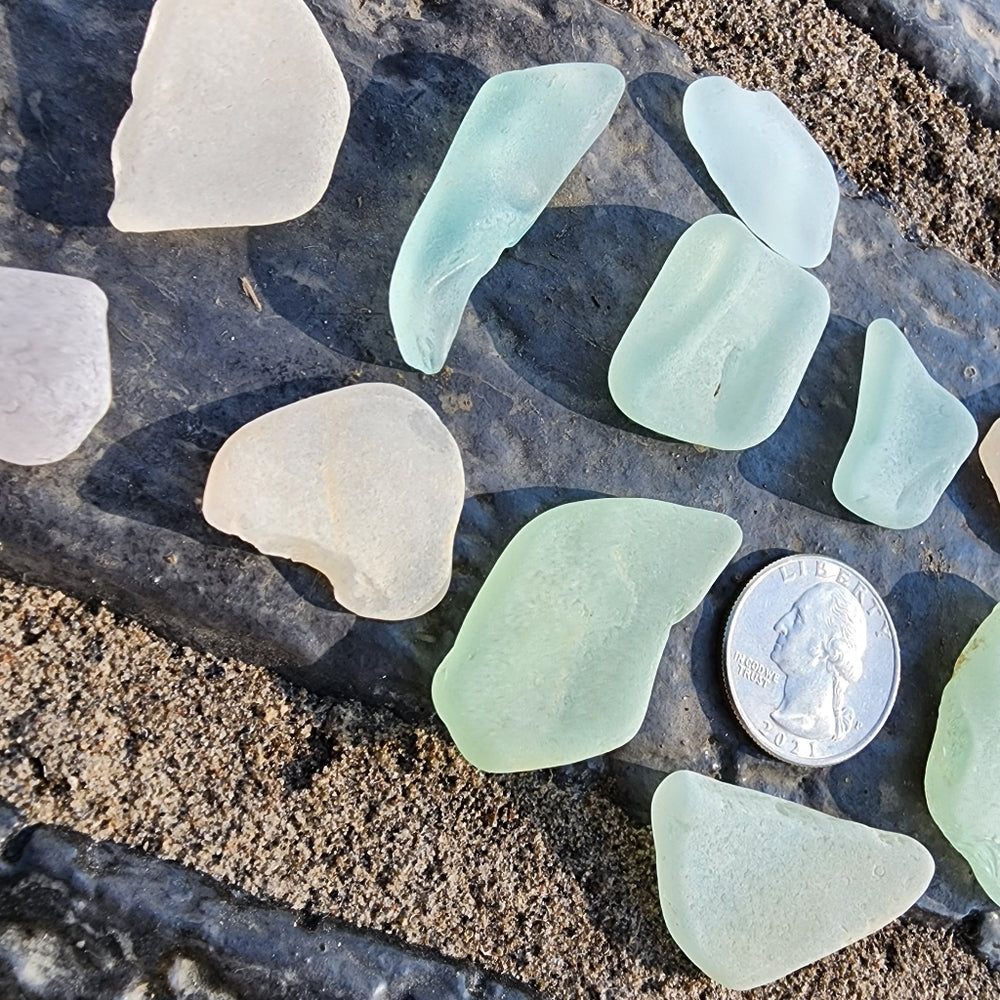 Genuine Lake Erie Sea Beach Glass rare big pieces collecting jewelry or crafts