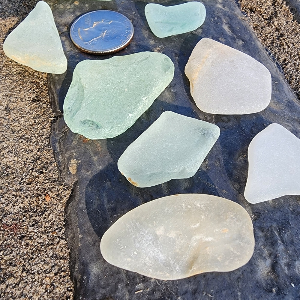 Genuine Lake Erie Sea Beach Glass rare big pieces collecting jewelry or crafts