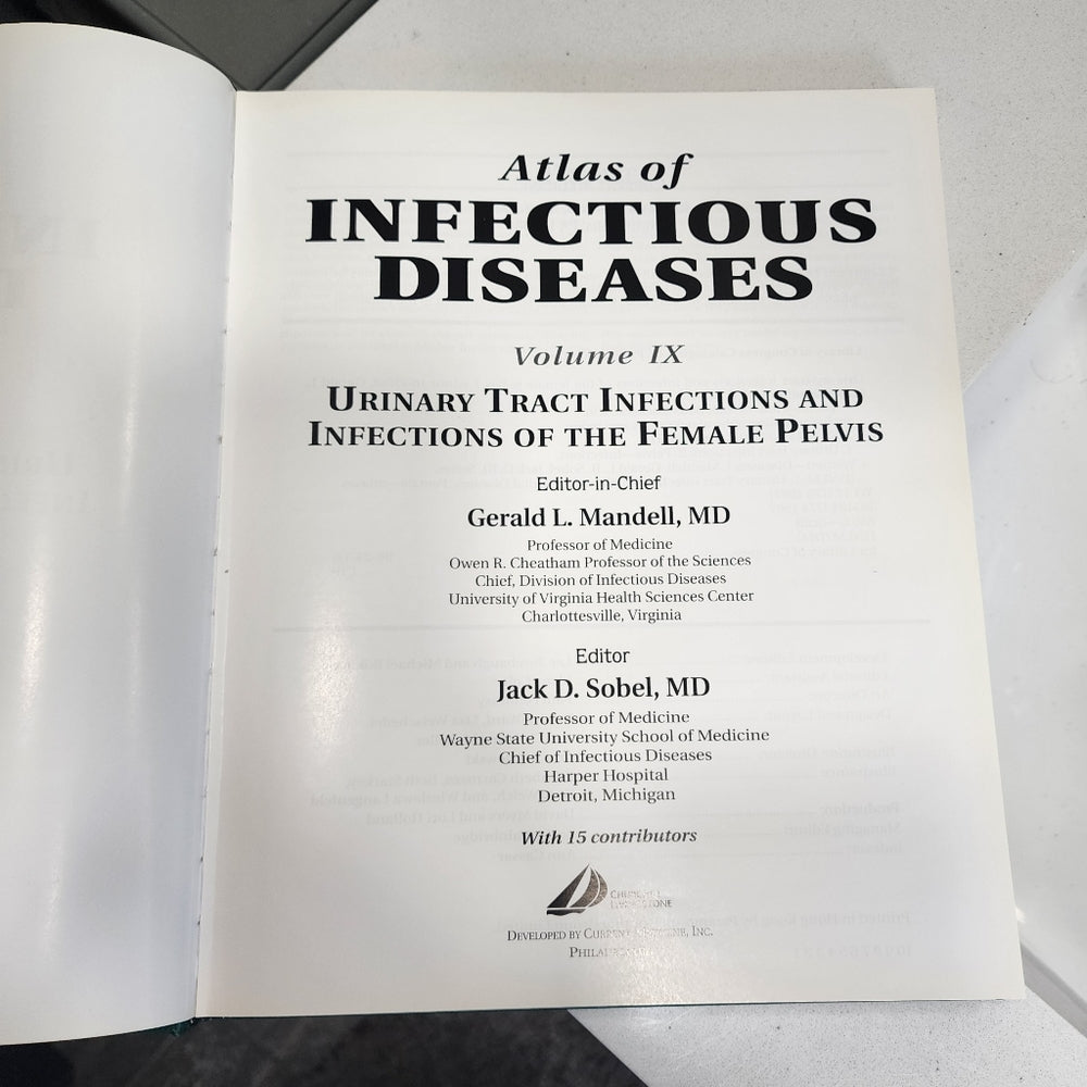 Book Atlas of infectious diseases urinary tract and female pelvis volume 9 1X