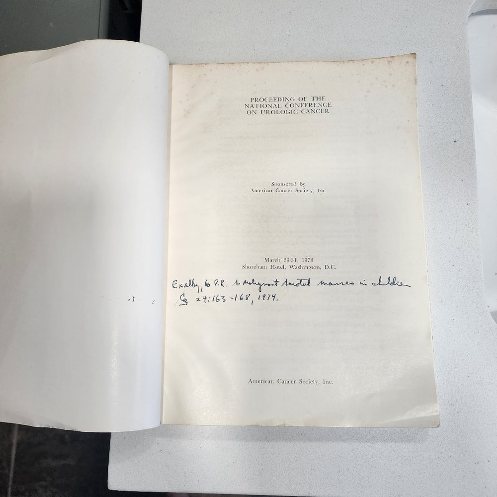 Book proceedings of the National Conference on Urologic cancer 1973