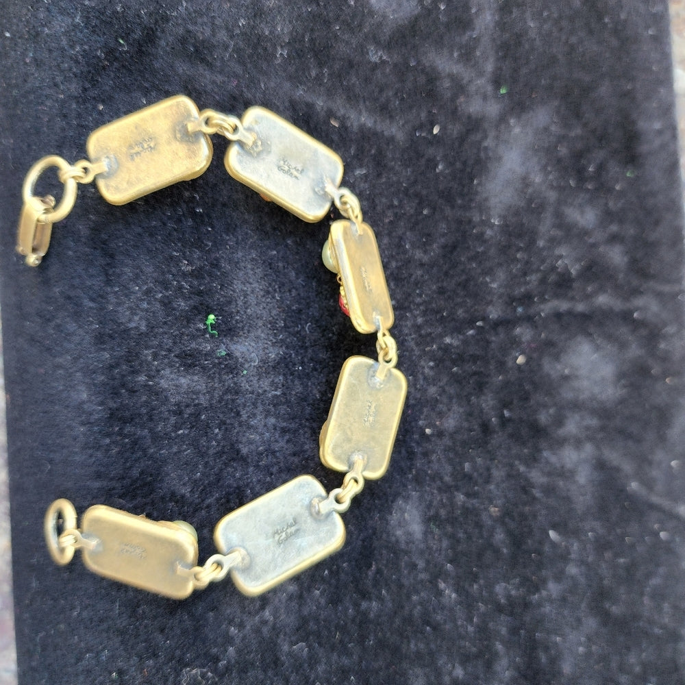 Designer Michal Golan vintage faux pearl bracelet costume jewelry