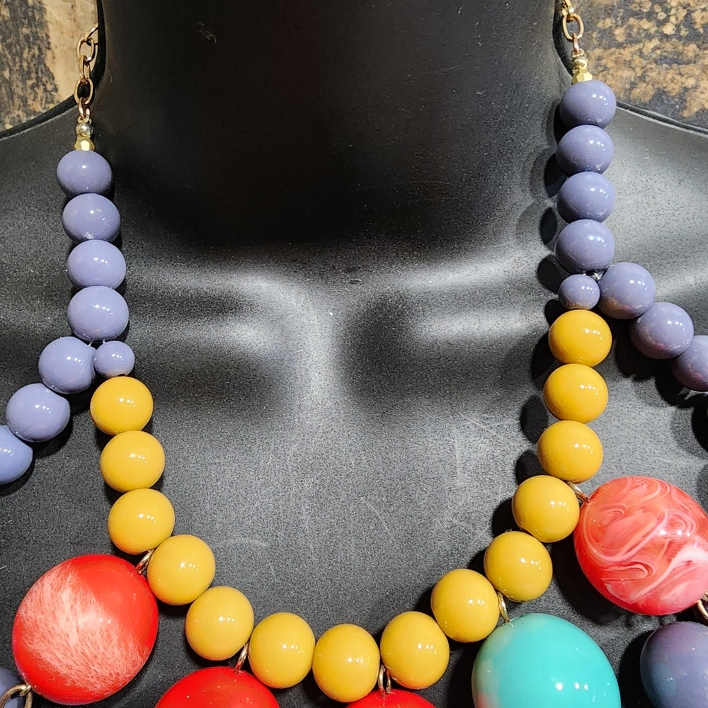 Celeste Michelle Designer boldiner old fashioned statement chunky necklace