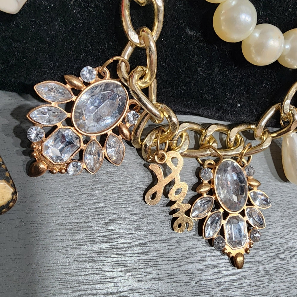 Lot of Fashion costume jewelry chunky necklaces vintage inspired