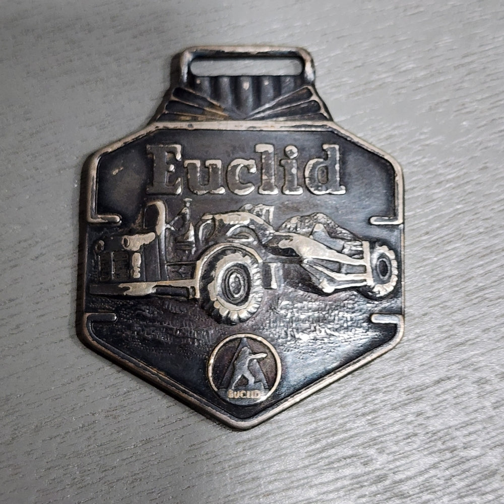 Euclid Earth moving heavy equipment dump trucks watch fob Ohio antique