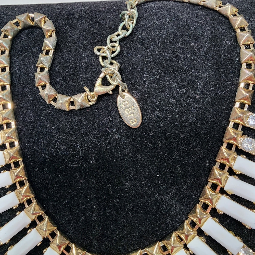 Cara New York Fashion designer costume jewelry rhinestone necklace