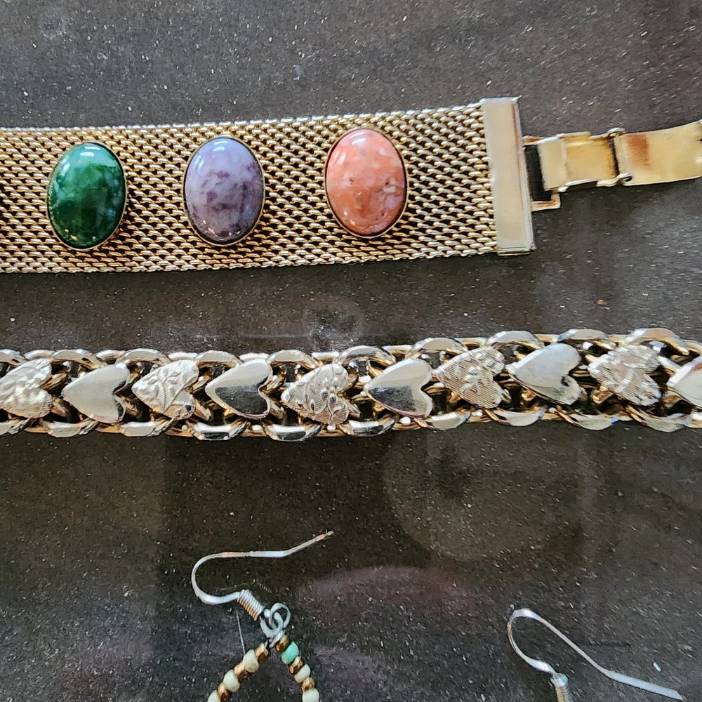 Costume Fashion jewelry bundle lot necklaces butterfly pin beaded earrings