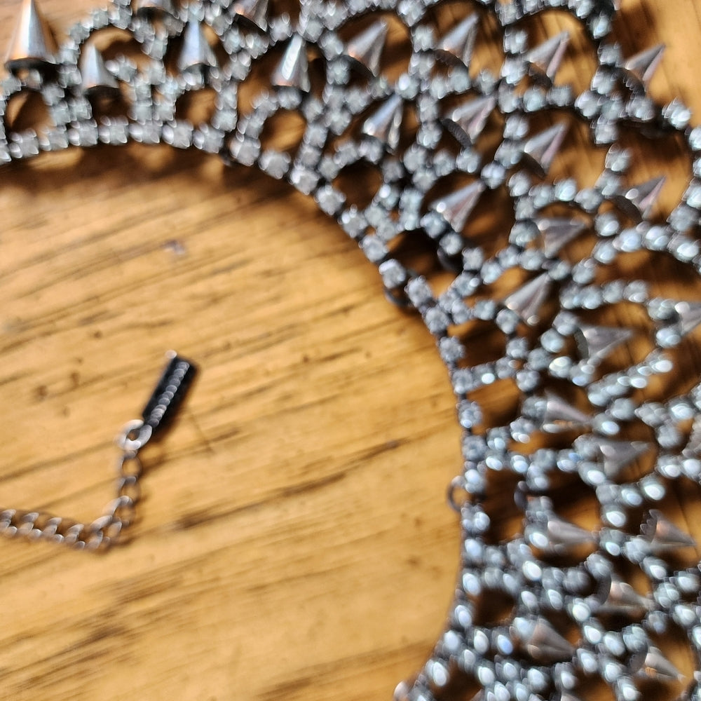 Baublebar stud rhinestone statement fashion costume jewelry necklace