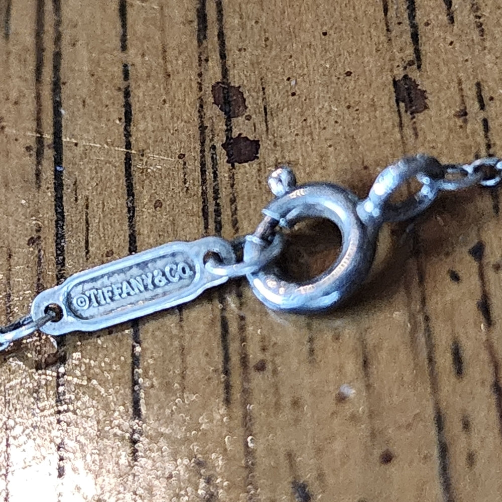 Sterling silver Tiffany & Company necklace with pendant 2013 Nike NWM Washington