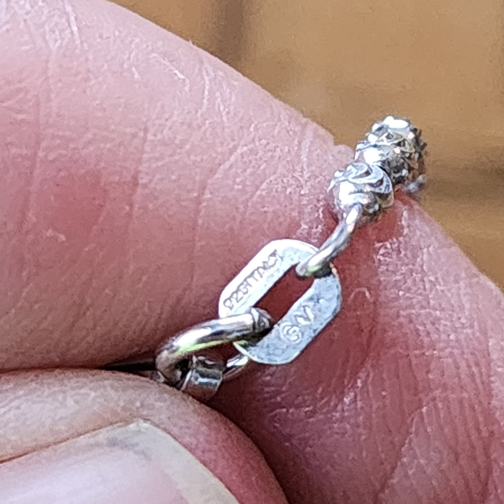 Sterling silver pendant & necklace 26.2 marathon Leukemia Lymphoma society race
