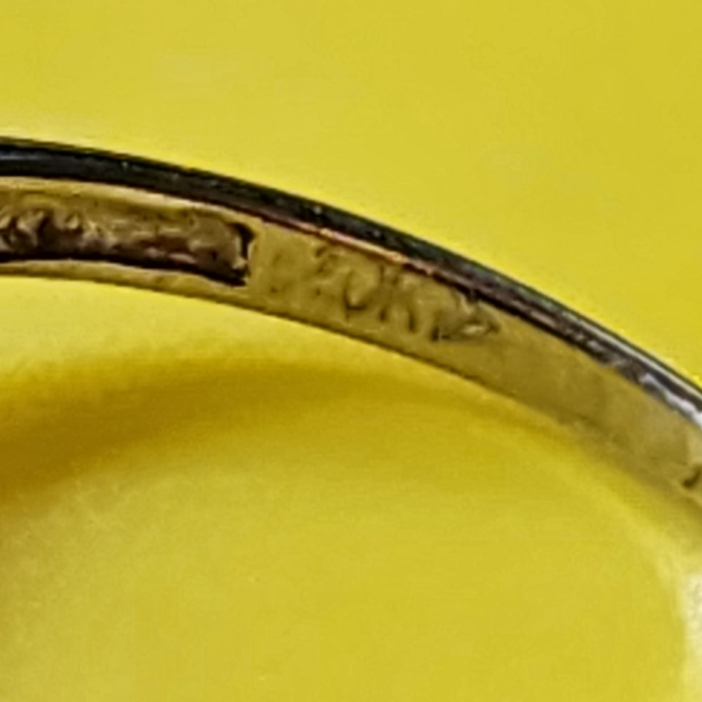 10K white gold diamond wedding engagement ring size 6.5