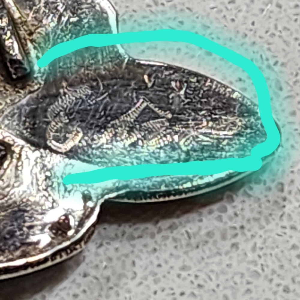 Sterling silver Native American Artist signed ring size 7.5 turquoise mo…