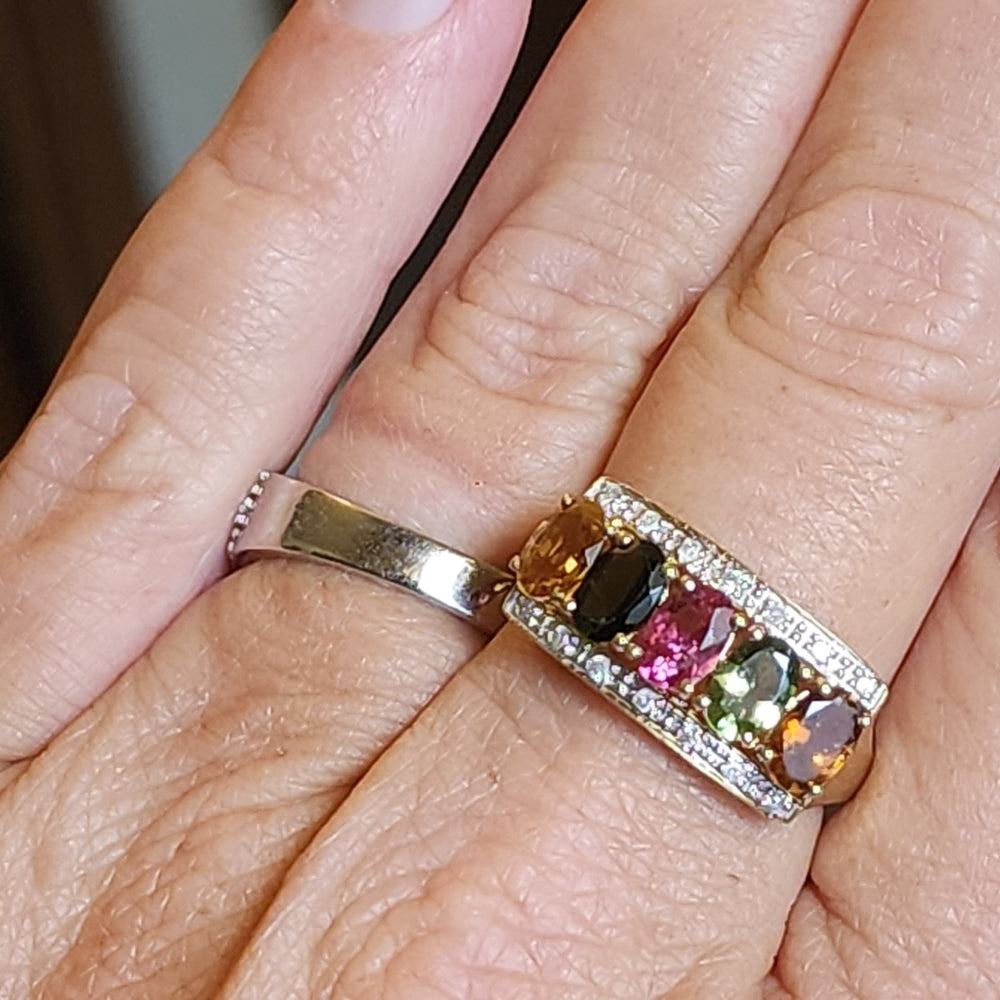 10k karat yellow gold multi gem ring size 8 also gold is a great investment