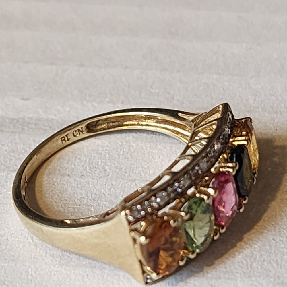 10k karat yellow gold multi gem ring size 8 also gold is a great investment