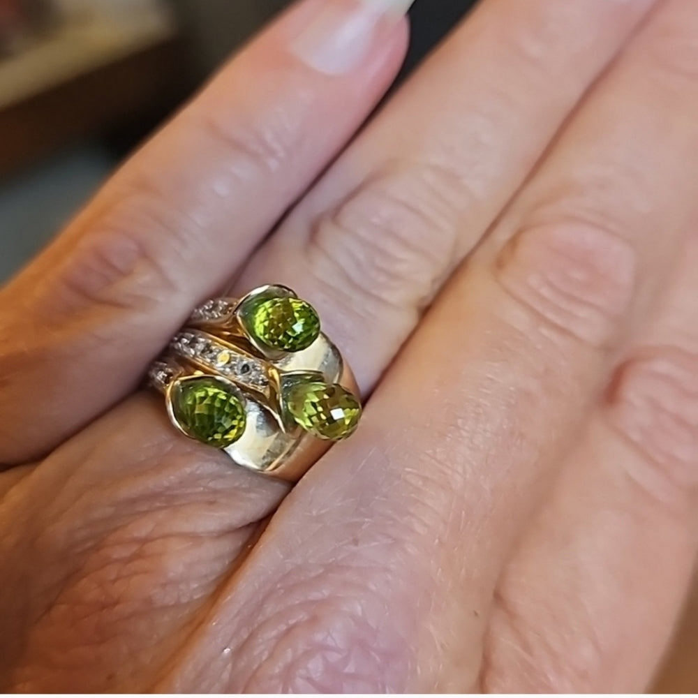10k yellow gold green peridot ring size 7 fine jewelry is a great way to invest