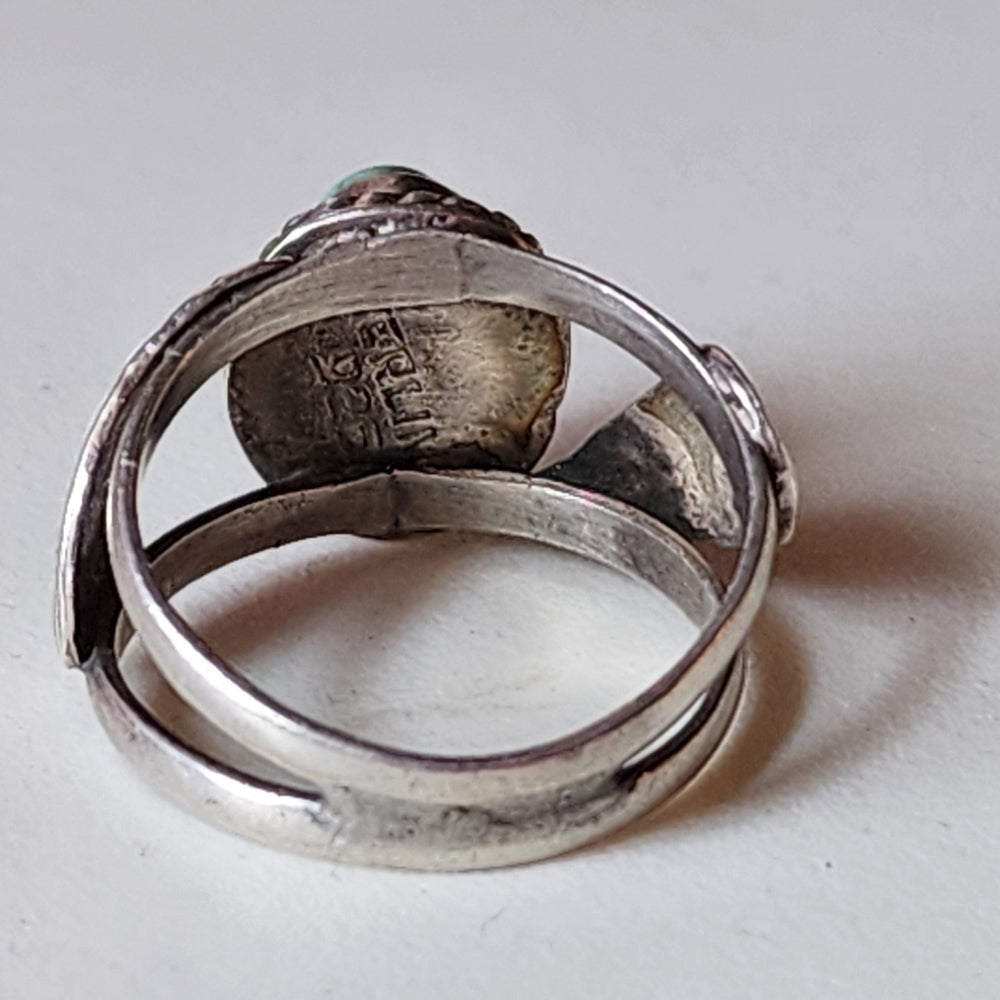 Vintage sterling silver Native American ring size 6 turquoise jewelry
