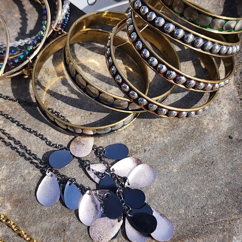 Lot of costume jewelry necklaces bracelets fashion
