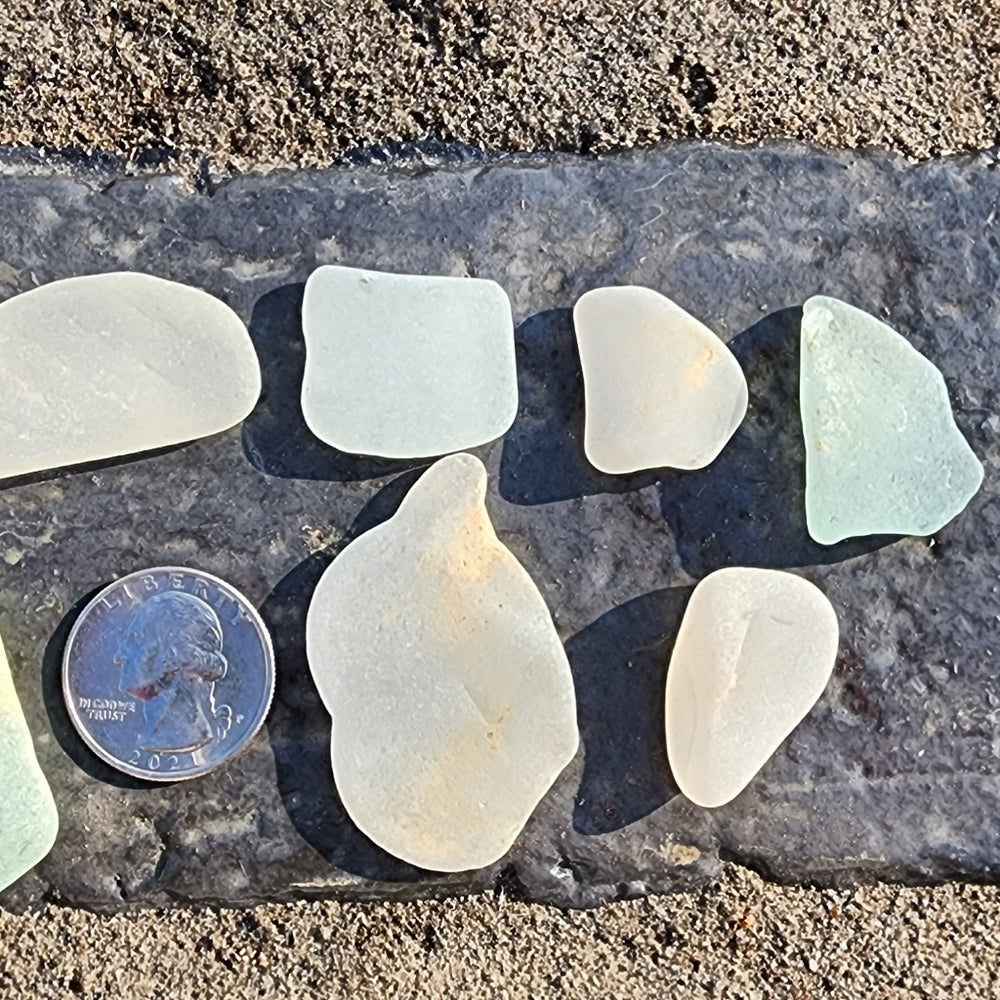 Lot of genuine Lake Erie Sea Glass Beach Glass nice big pieces Jewelry craft