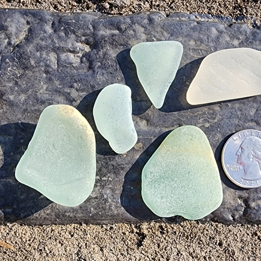 Lot of genuine Lake Erie Sea Glass Beach Glass nice big pieces Jewelry craft