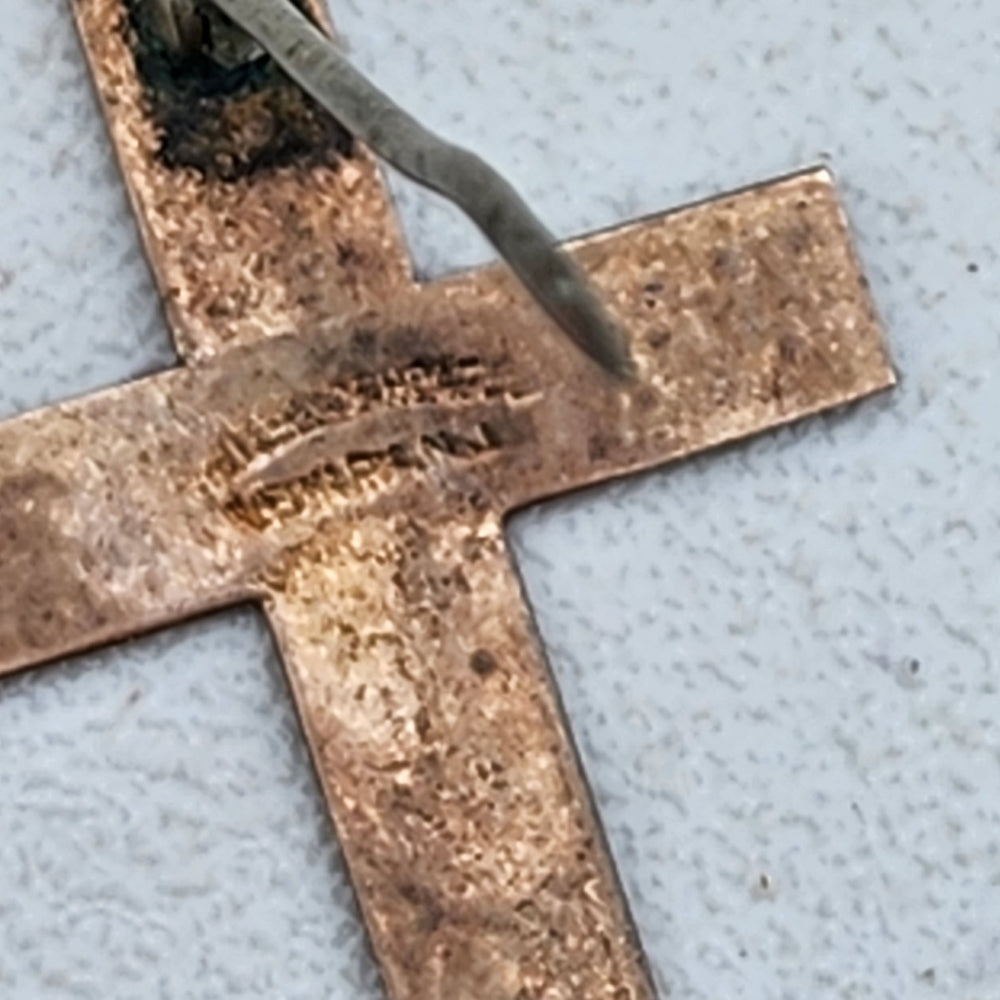 Odd Fellows Mason Antique cross pin maybe gold 1890 Lodge fraternal