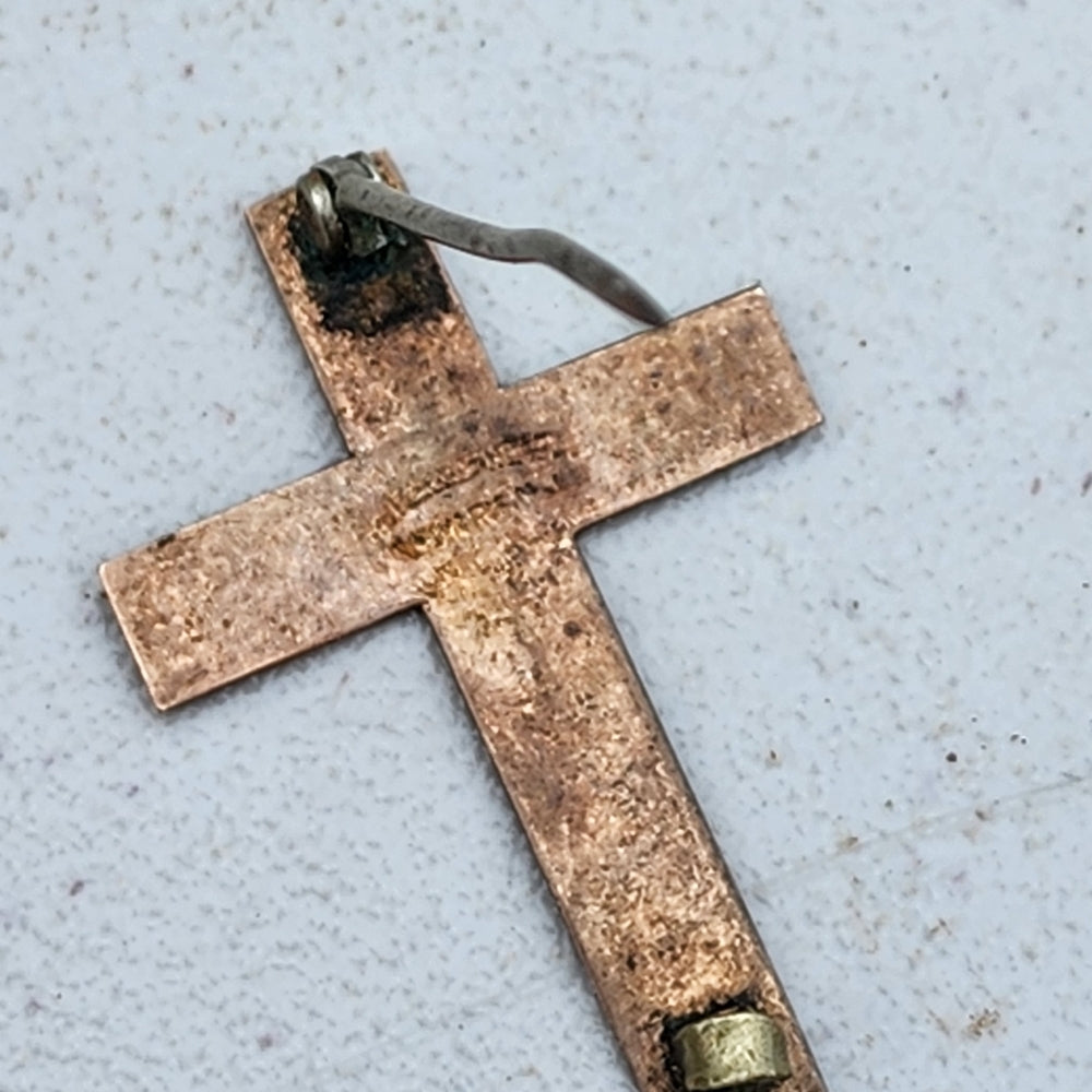 Odd Fellows Mason Antique cross pin maybe gold 1890 Lodge fraternal