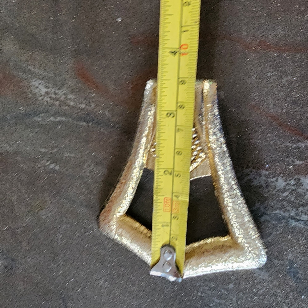 Vintage huge Statement Pendant Gold Tone by Pauline Rader Fashion jewelry