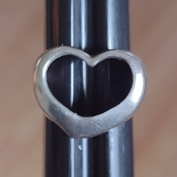 Sterling silver heart ring size 5 nice for Valentine's Day