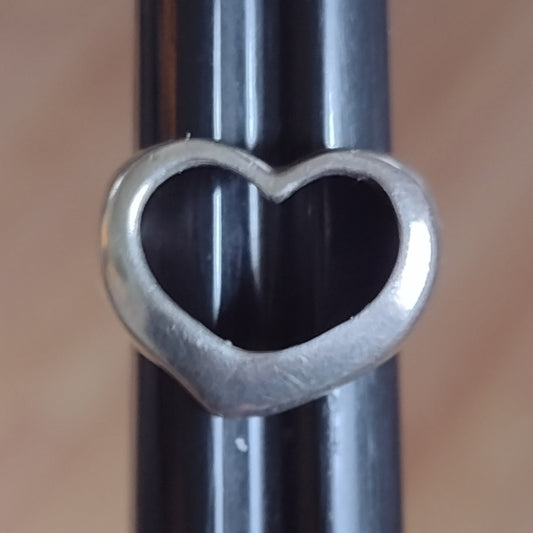 Sterling silver heart ring size 5 nice for Valentine's Day