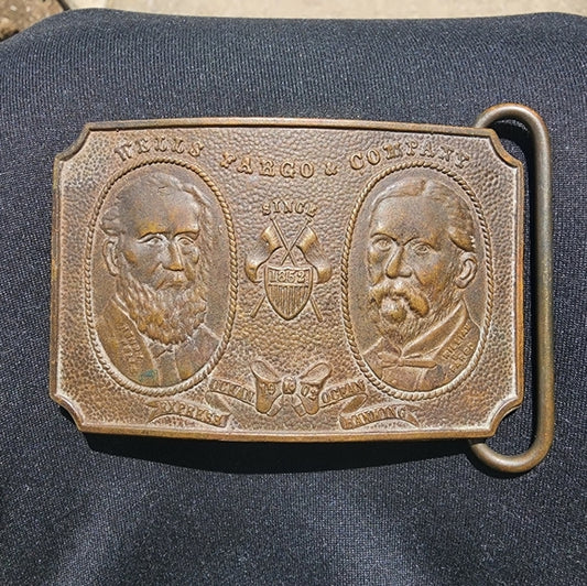 Vintage Wells Fargo & Company belt buckle   Tiffany New York debated