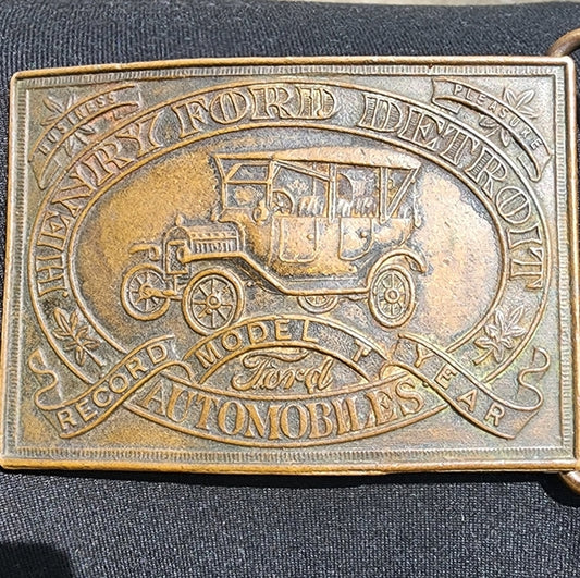 Henry Ford Detroit Automotives belt buckle Tiffany & co debatable