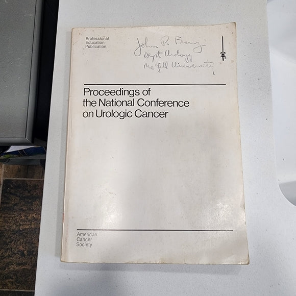 Book proceedings of the National Conference on Urologic cancer 1973
