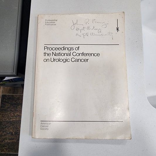 Book proceedings of the National Conference on Urologic cancer 1973