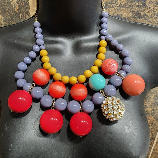 Celeste Michelle Designer boldiner old fashioned statement chunky necklace