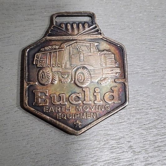 Euclid Earth moving heavy equipment dump trucks watch fob Ohio antique