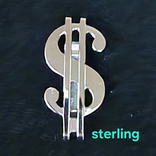 Avedon vintage Sterling silver money clip dollar sign