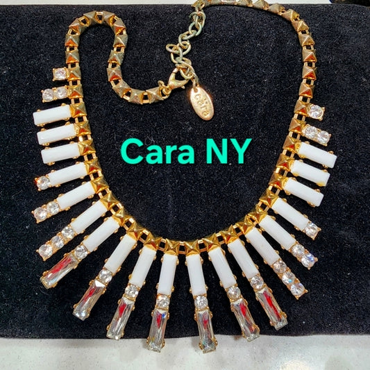 Cara New York Fashion designer costume jewelry rhinestone necklace