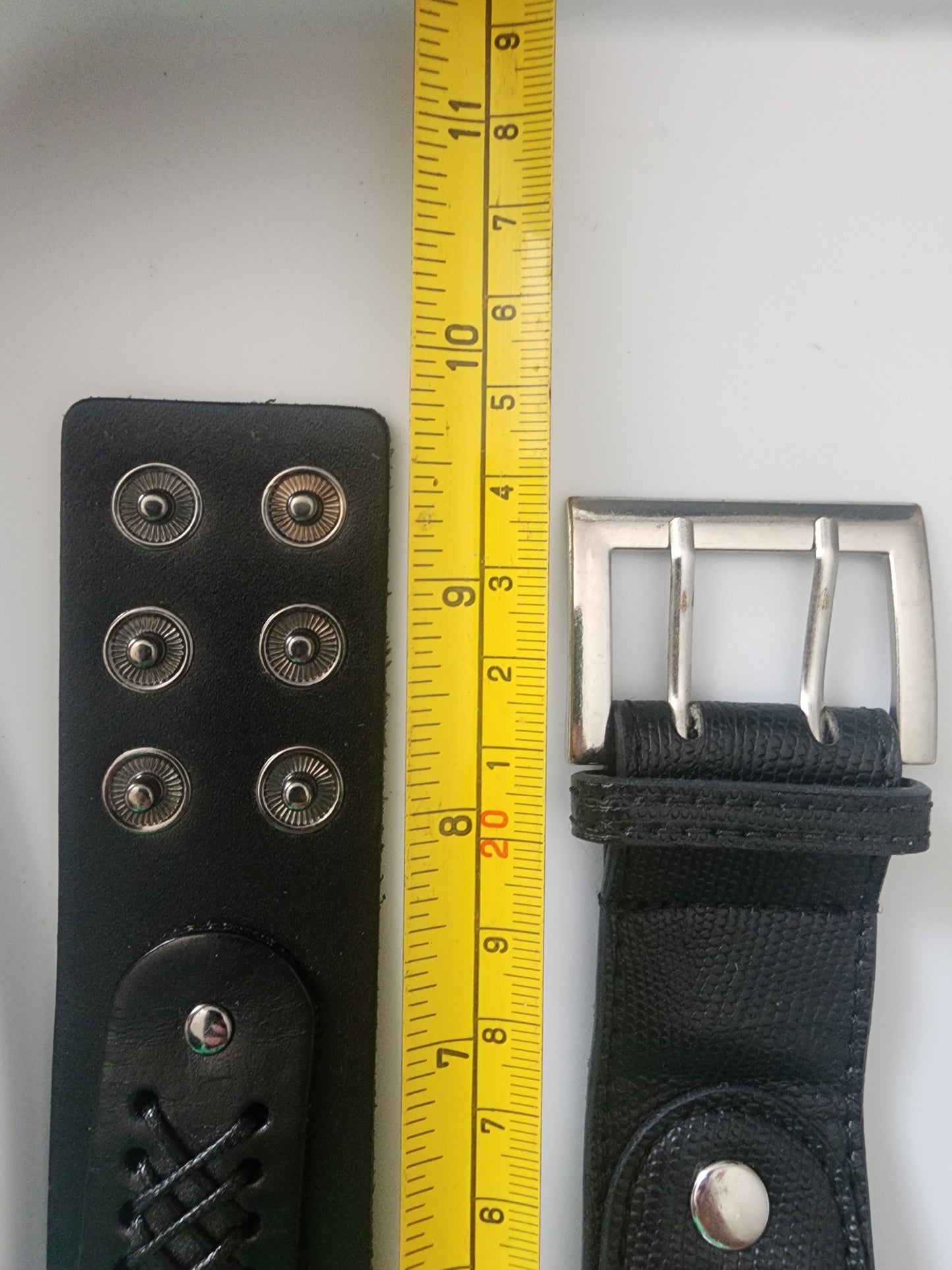 Lot of 4 black leather type snap bracelets unisex