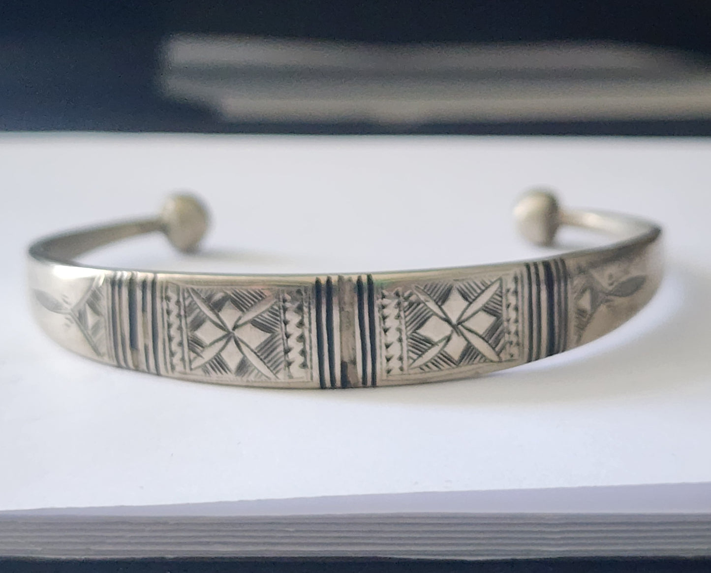 Tribal Tuareg Bracelet Cuff Geometric designs