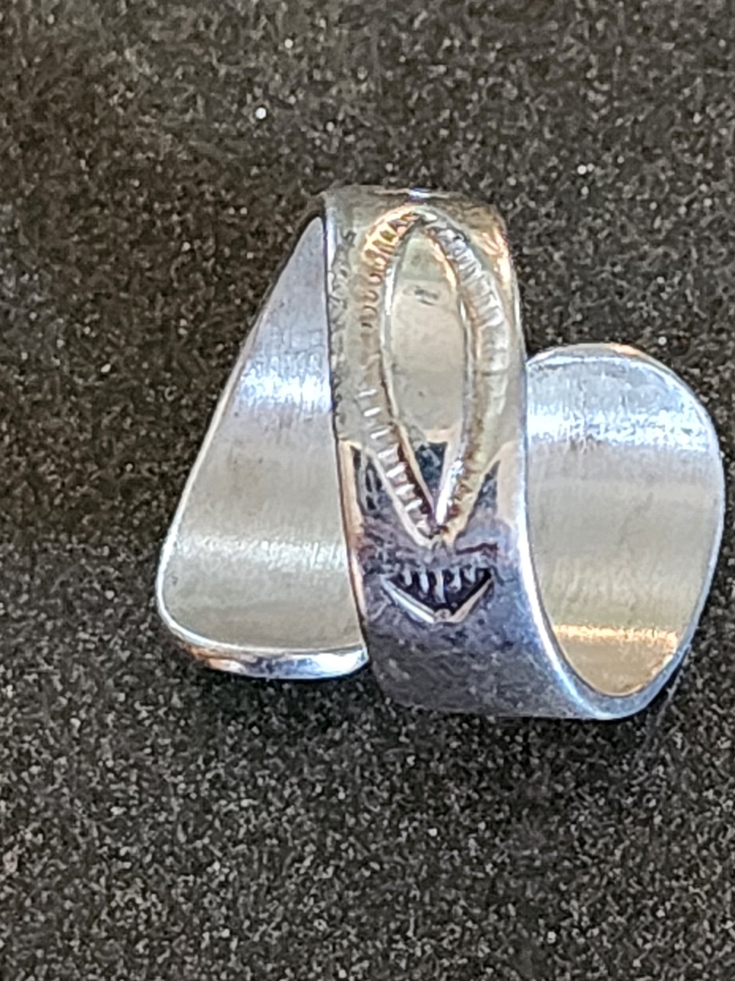 Sterling silver Jay king desert Rose Bypass ring size 7.5 turquoise and coral